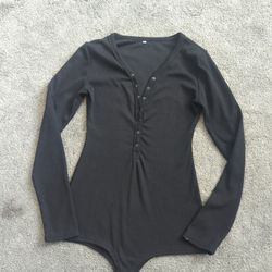Brand New Women's Bodysuit With 7 Snap Front And Full Bottom Coverage