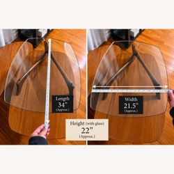 Vintage Mid Century Modern Side Table / End Table – Wood & Glass