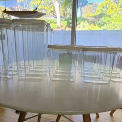 IKEA 365+ Dry Food Storage Jar, Easy Pour Split Lid, Clear/White, 44 oz x 14  & 2 qt x 10 Pieces