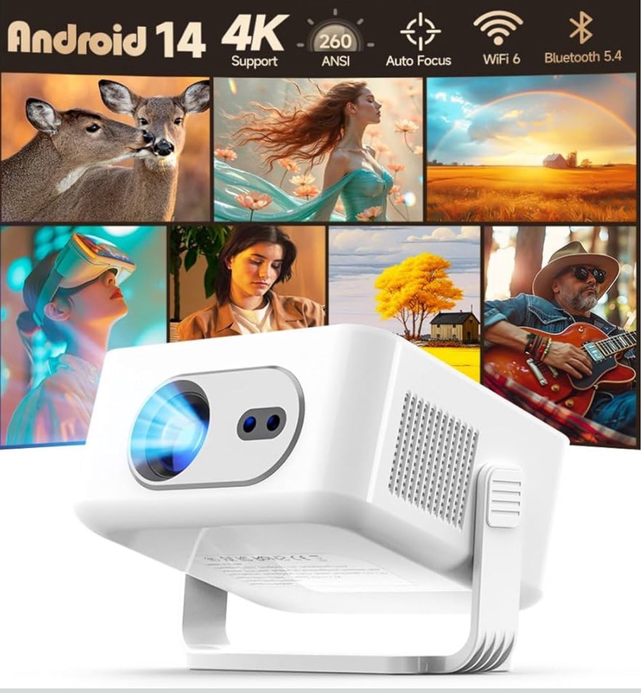 Magcubic 2025 Android 14 Smart Projector 4K & 8K Support