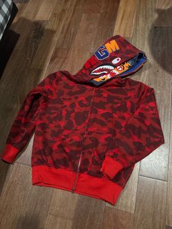 Red Bape Zip Up size XL