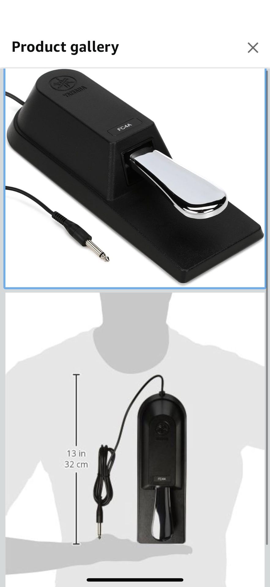 Yamaha FC4A sustain keyboard pedal