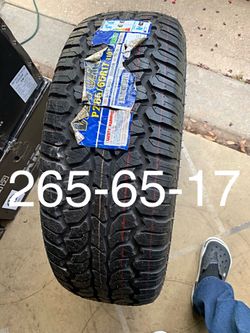1 new 265-65-17 Allterrain