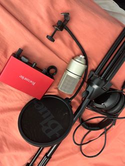 Studio recording equipment