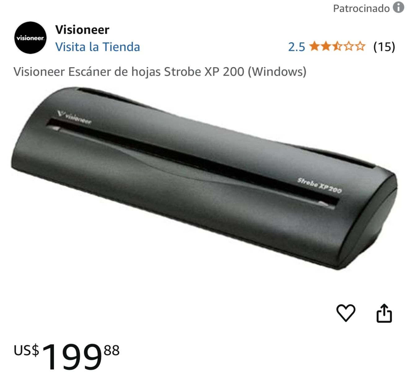 Visioneer Strobe Xp 200