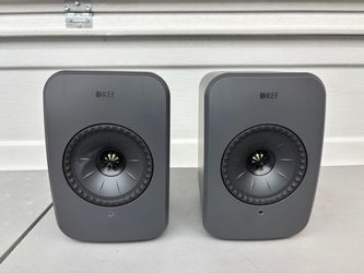 KEF LSX II LT Wireless Bookshelf Speaker Pair - Graphite Grey