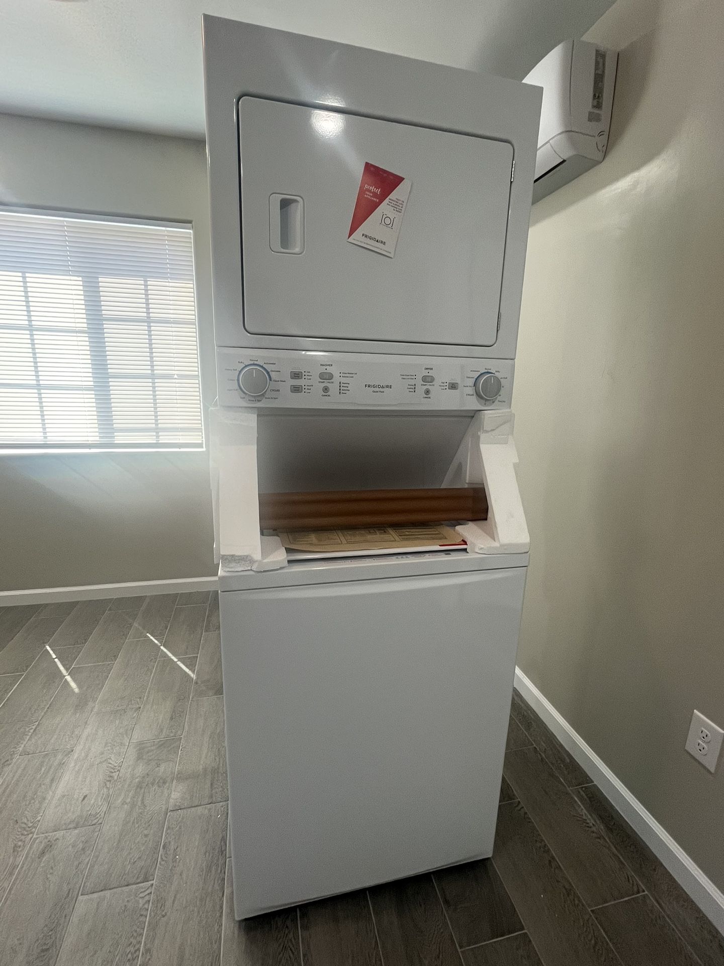 Brand new Frigidaire washer and dryer combo