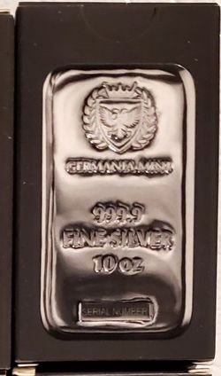 10 Oz Germania Mint Silver Bar