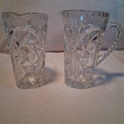 American Brilliant Cut Crystal Pitcher 