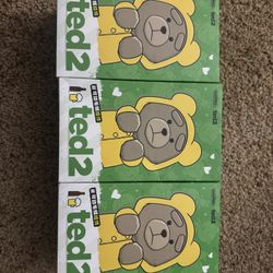 Pop Mart Ted2 Teddy Bear Action Plush Pendant