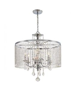 Crystal Chandelier 6 Lights - Excellent Condition