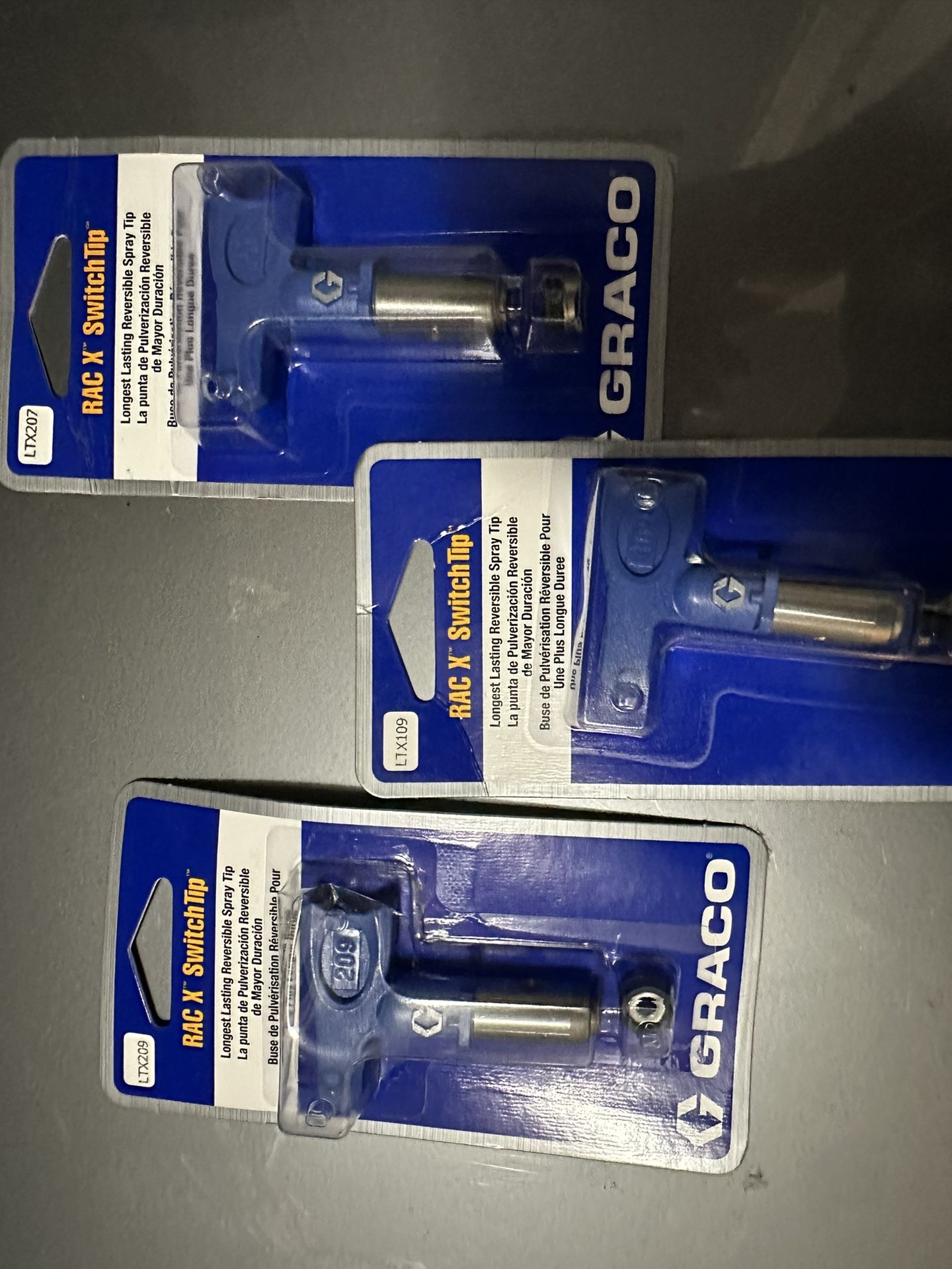 3 Pack Rac X Switch Tip 207 209 109 (Brand New)