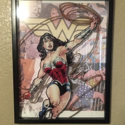 Large DC Wonder Woman 3-D Picture 