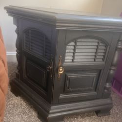 Two Small Nightstands 