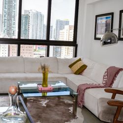 CB2-Inspired Modern White Sectional