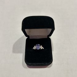 14k White Gold Tanzanite Ring