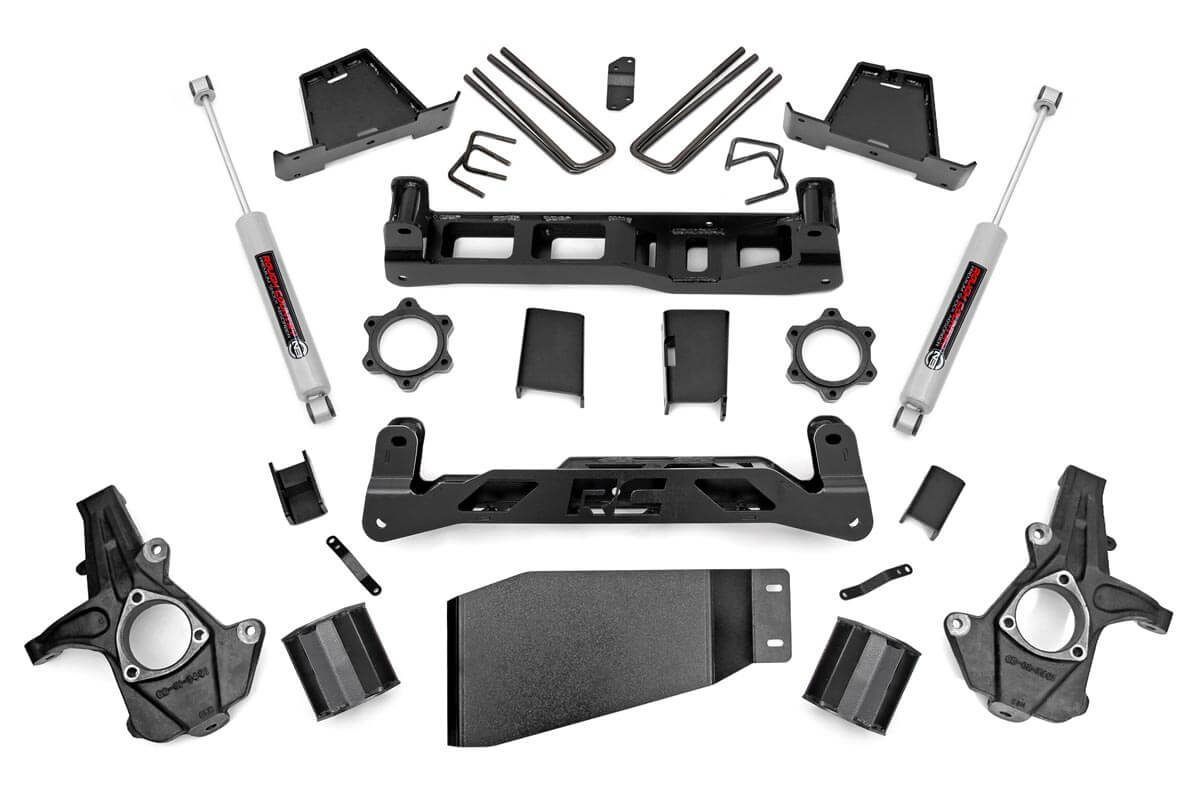 RC 6 Inch Lift Kit Chevy Silverado & GMC Sierra 1500 4WD (2007-2013)