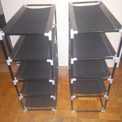 Lightweight & Sturdy Shoe Rack+ Shelves - Easy Assembly!
