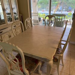 Dinning Room Table with China Cabinet set
