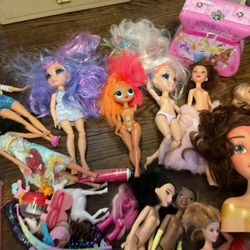 A Collection Of Different Dolls And Toys (NO SHIPPING)