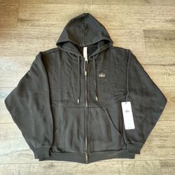 ALO Black Full Zip Hoodie - New with Tags