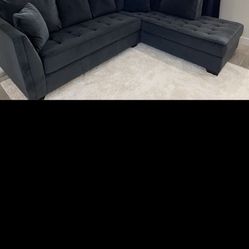 Bluish Black Couch 
