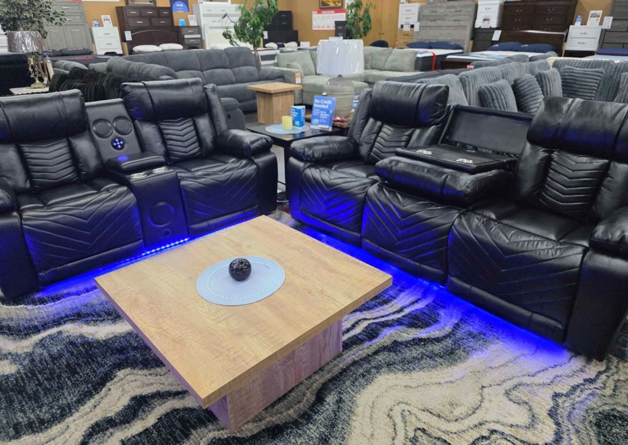 Sofa Loveseat Recliner Leather No Credit Needed