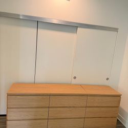 Set of 3 IKEA 3-Drawer Dressers – Light Wood (Modern / Minimal)