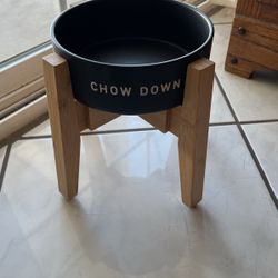 Boots & Barkley Stoneware Dog Bowl.