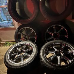 22’s With 2 Extra Tires For Spares