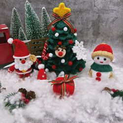 Handmade Crochet Christmas Decoration Set