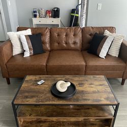 Mid Century Modern Couch (Pillows NOT Included)