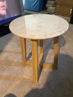 Marble top side table