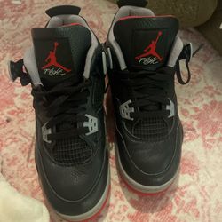 Black And Red Jordan 4 Size 5.5