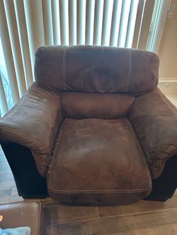 Brown Oversized Accent Chair