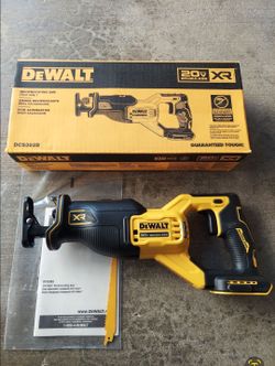 New Dewalt XR Reciprocating Sawzall 20V - Tool Only.