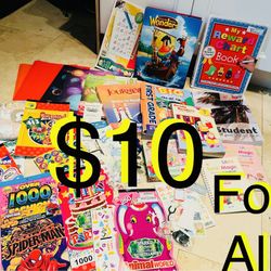 $10 Big Bundle of educational Books and reward Stickers perfect for kids the start pre k or kinder