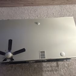 Glass mirror coffee table