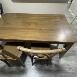 Wood table With chairs 