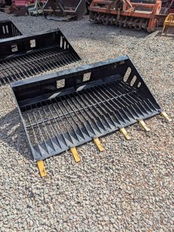 66" Wolverine Skid Steer Skeleton Rock Bucket