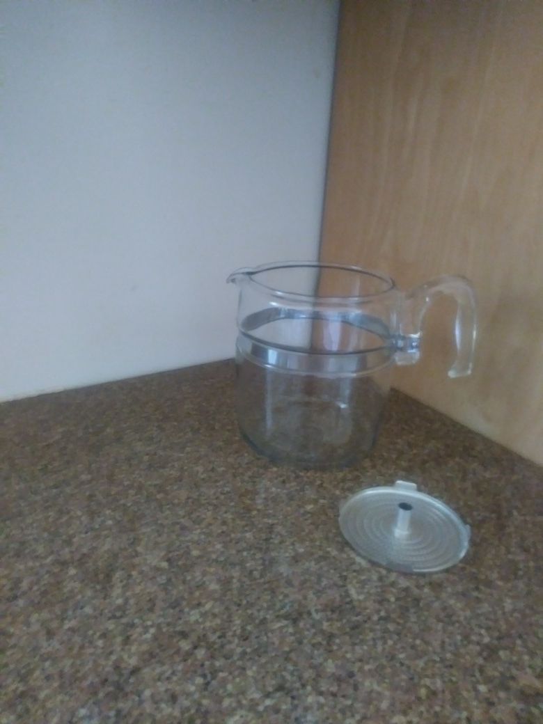 Pyrex coffee pot 9 cups no lid no stem