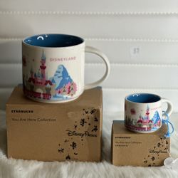 Starbucks Disneyland You Are Here Collection Coffee Mug & Ornament Mug BUNDLE!