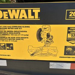 Dewalt Sliding Compound Miter Saw 20v Battery