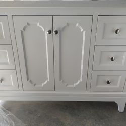 48" Beautiful White Bathroom Vanity