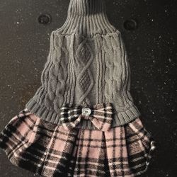 Dog Turtleneck Dress. New. Size S