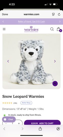 Warmies Snow Leopard