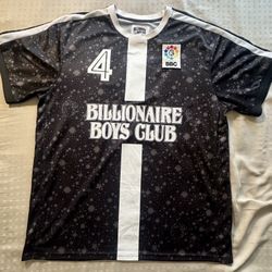 Billionaire Boys Club Heart #4 Men's Jersey XL Black White Short Sleeve