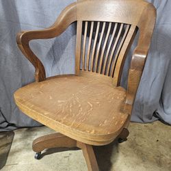 Vintage Doten Dunton Desk Co. swivel desk / bankers chair very nice!!