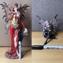 Purple And Autumn Fairies Statue 