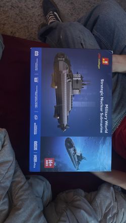 Military world submarine Lego set